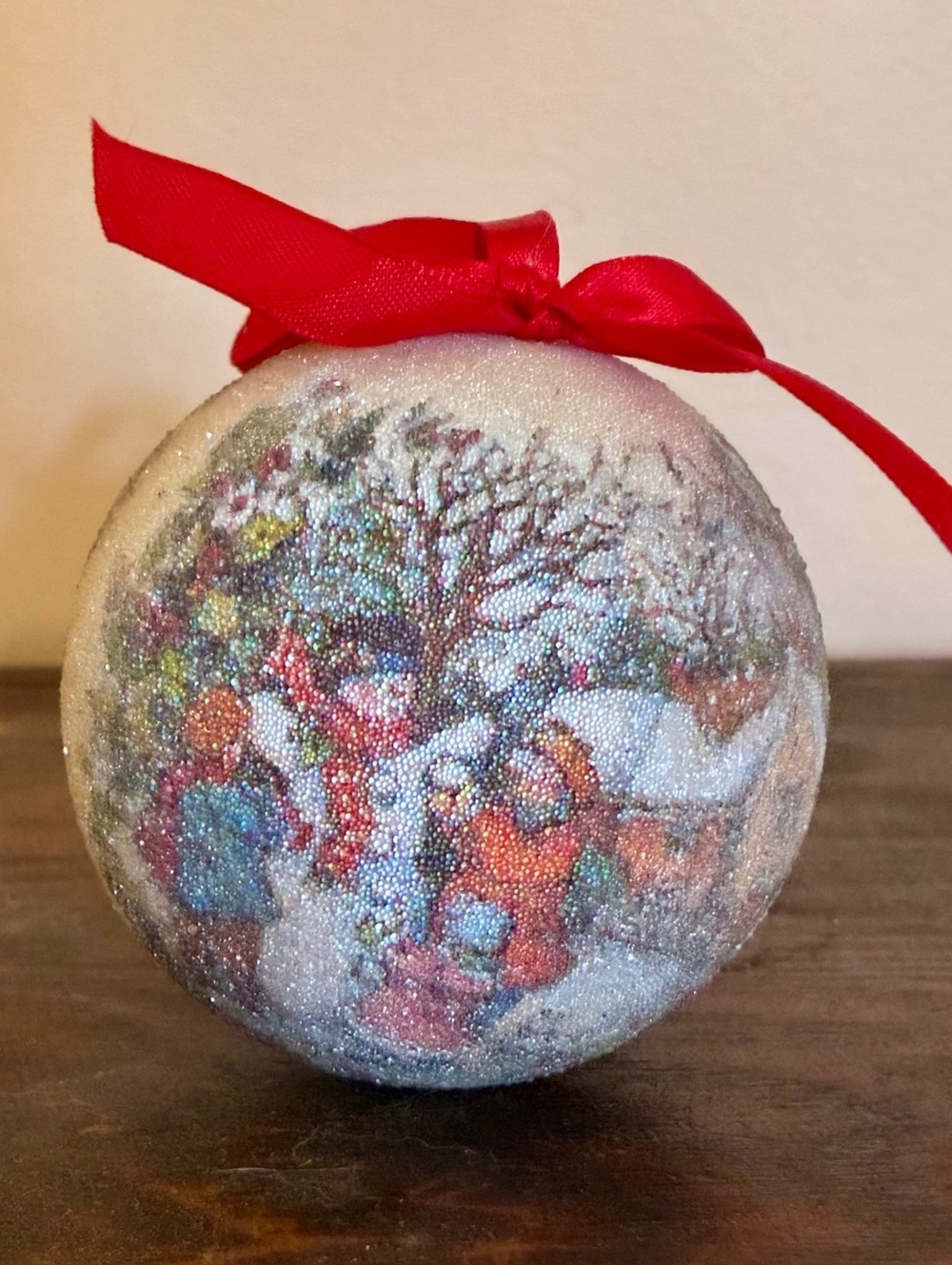 Vintage sugared Christmas Ornament